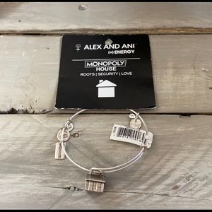 NWT ALEX AND ANI Monopoly House Bracelet Silver